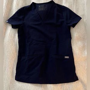 Figs scrub top - navy